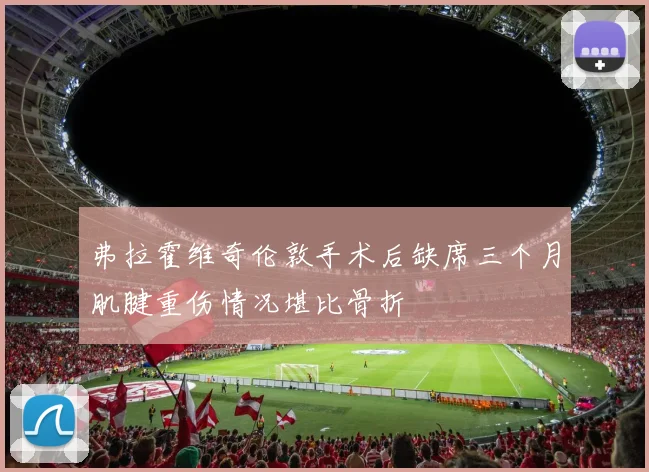 弗拉霍维奇伦敦手术后缺席三个月肌腱重伤情况堪比骨折